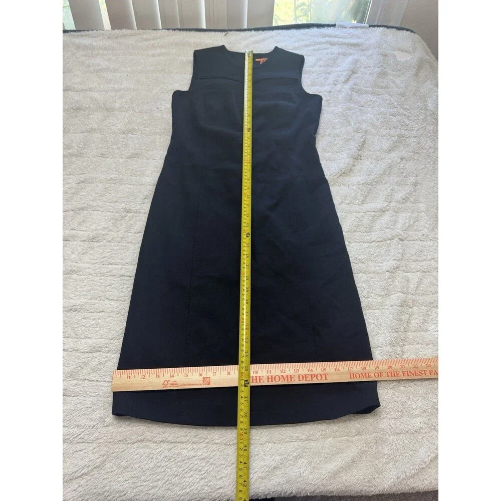 Tory Burch Women’s Size 2 Black Sleeveless Wool Blend Sheath Dress Career